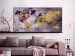 Canvas Print Golden Continents (1-piece) Wide - abstraction with a world map 138628 additionalThumb 3