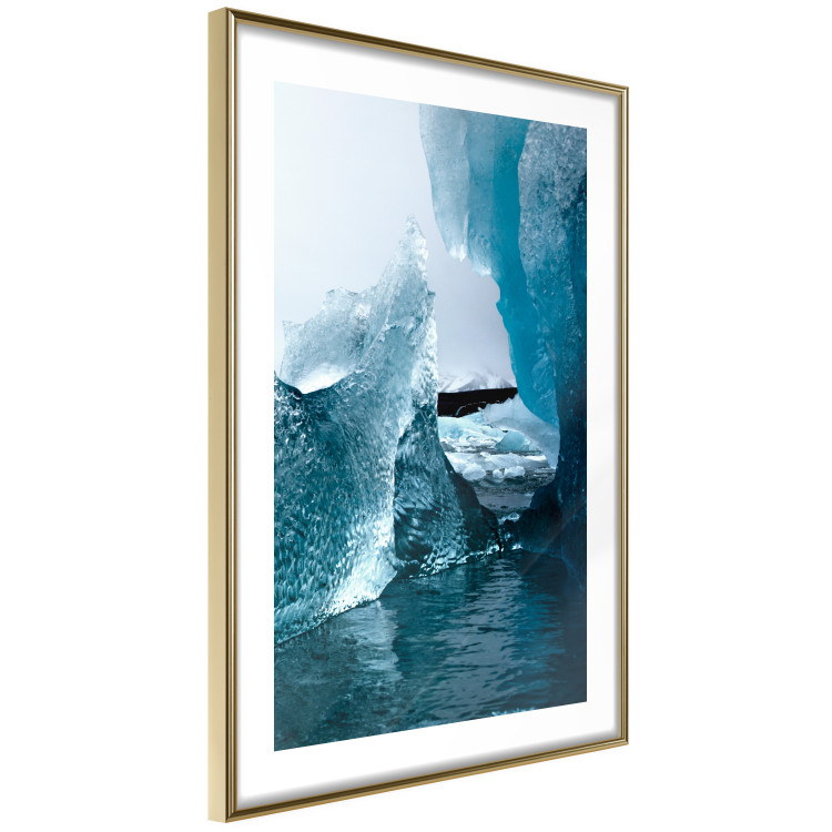 Wall Poster Icy Abstraction - water amidst glaciers against a winter landscape 138728 additionalImage 8