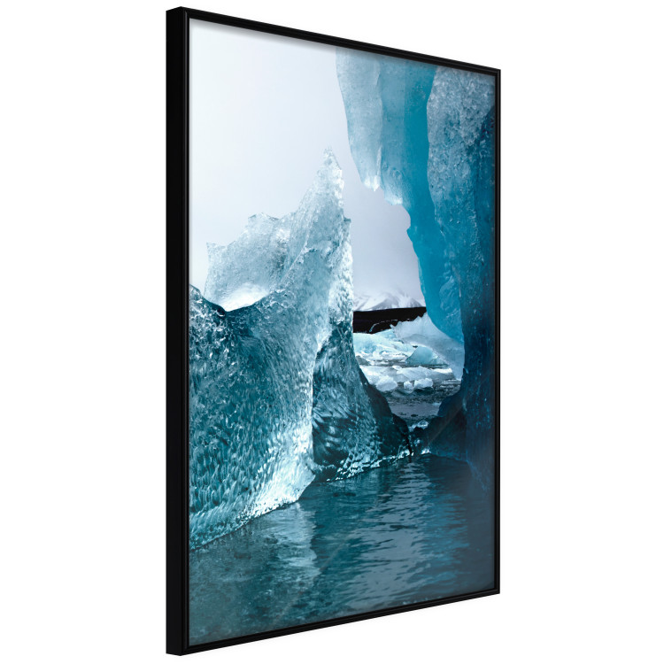 Wall Poster Icy Abstraction - water amidst glaciers against a winter landscape 138728 additionalImage 4