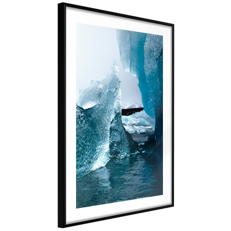 Wall Poster Icy Abstraction - water amidst glaciers against a winter landscape 138728 additionalImage 6