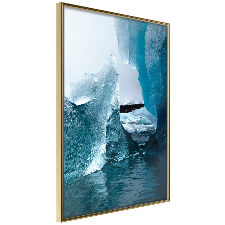 Wall Poster Icy Abstraction - water amidst glaciers against a winter landscape 138728 additionalImage 7