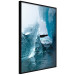 Wall Poster Icy Abstraction - water amidst glaciers against a winter landscape 138728 additionalThumb 4