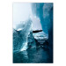 Wall Poster Icy Abstraction - water amidst glaciers against a winter landscape 138728
