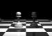 Canvas Print Chess Game (1-piece) Narrow - black and white unique abstraction 142528 additionalThumb 4