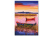 Paint by number Magic Lake - Rushes, Floating Boats and Colorful Sky 144528 additionalThumb 3