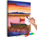Paint by number Magic Lake - Rushes, Floating Boats and Colorful Sky 144528 additionalThumb 6