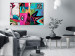 Canvas Cheerful Bird (1-piece) - colorful abstraction in unusual shapes 144728 additionalThumb 3