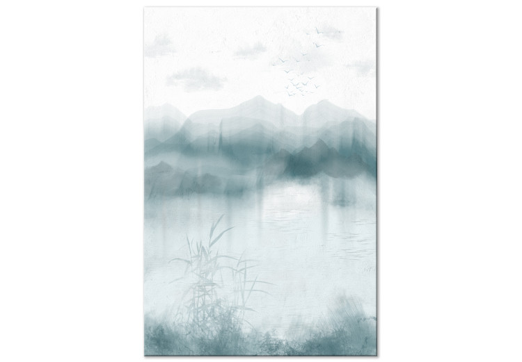 Canvas Art Print Blue Mountains - Landscape in a Calm Tones 146028
