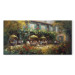 Canvas Cafe in Summer - A Painting Composition Inspired by the Style of Claude Monet 151028
