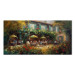 Canvas Cafe in Summer - A Painting Composition Inspired by the Style of Claude Monet 151028
