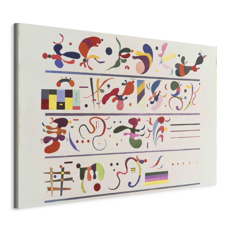 Art Reproduction Kandinsky’s Succession - Colorful Signs and Symbols on a White Background 151628 additionalImage 2