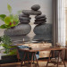 Wall Mural Asian Feng Shui Culture - Zen stones on a water surface with an orchid 61428 additionalThumb 4