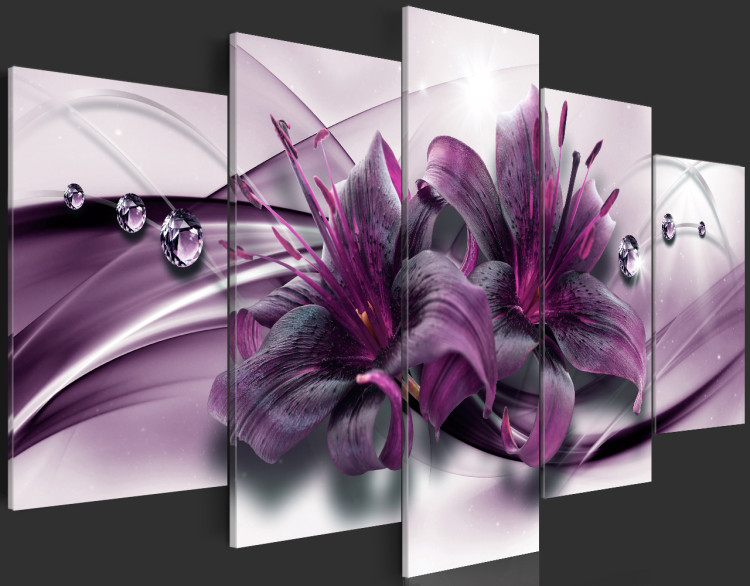 Print On Glass Violet Lily [Glass] 93728 additionalImage 4