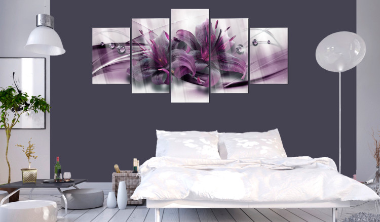 Print On Glass Violet Lily [Glass] 93728 additionalImage 3