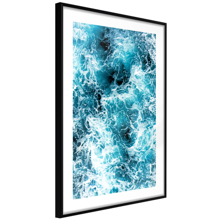 Poster Sea Current - nautical composition with foamy sea waves 115238 additionalImage 14