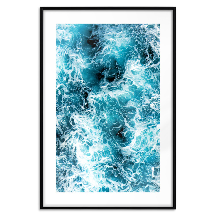 Poster Sea Current - nautical composition with foamy sea waves 115238 additionalImage 17
