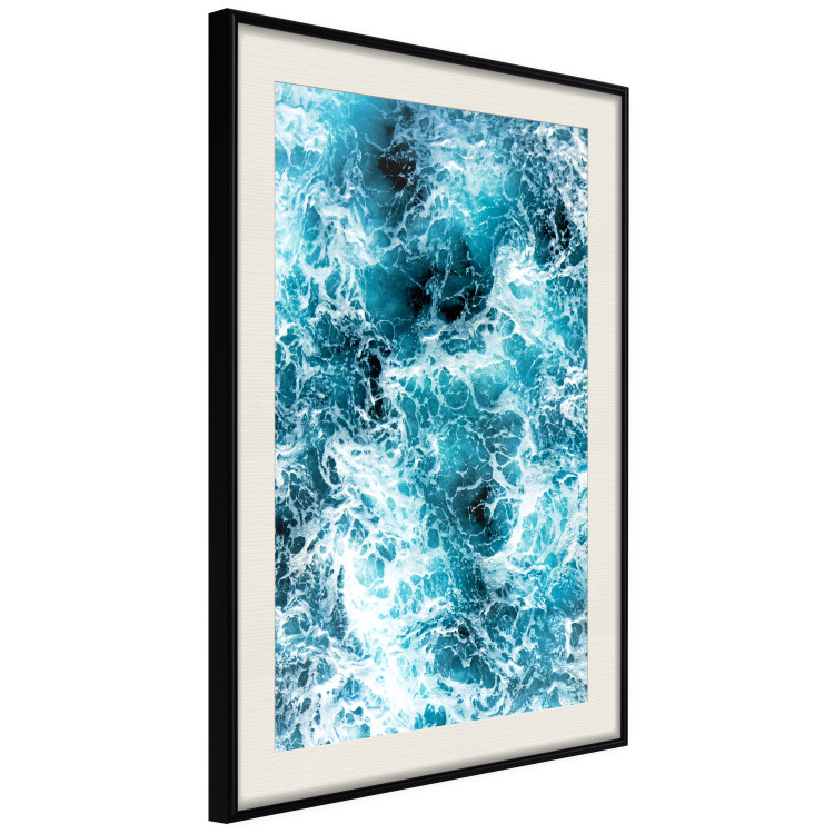 Poster Sea Current - nautical composition with foamy sea waves 115238 additionalImage 4