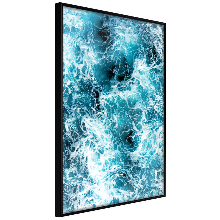 Poster Sea Current - nautical composition with foamy sea waves 115238 additionalImage 11