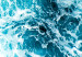 Poster Sea Current - nautical composition with foamy sea waves 115238 additionalThumb 3