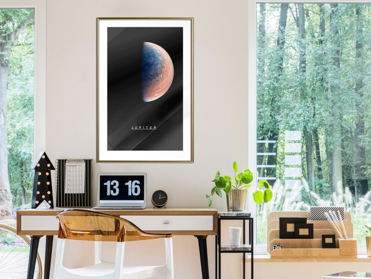 Wall Poster Jupiter - gas giant and English text against a black space backdrop 116738 additionalImage 15