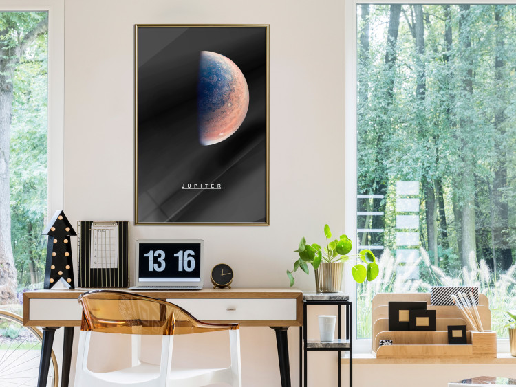 Wall Poster Jupiter - gas giant and English text against a black space backdrop 116738 additionalImage 7
