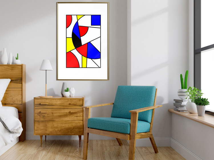Wall Poster De Stijl Abstraction - colorful composition with geometric shapes 117438 additionalImage 15