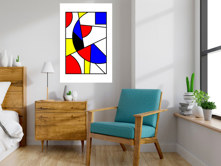 Wall Poster De Stijl Abstraction - colorful composition with geometric shapes 117438 additionalImage 23