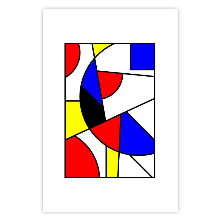 Wall Poster De Stijl Abstraction - colorful composition with geometric shapes 117438 additionalImage 25
