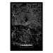 Poster Map of Hamburg - black and white composition with a map of the German city 118138