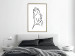 Poster Passionate Touch - black and white simple line art with the silhouette of a naked woman 119038 additionalThumb 15