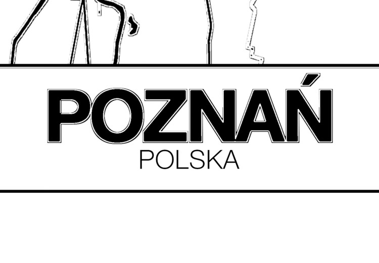 Wall Poster City Map: Poznań - black and white map of Poznań with city name 123838 additionalImage 8