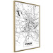 Wall Poster City Map: Poznań - black and white map of Poznań with city name 123838 additionalThumb 12