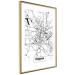 Wall Poster City Map: Poznań - black and white map of Poznań with city name 123838 additionalThumb 6