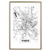 Wall Poster City Map: Poznań - black and white map of Poznań with city name 123838 additionalThumb 14