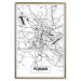 Wall Poster City Map: Poznań - black and white map of Poznań with city name 123838 additionalThumb 16