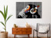 Canvas Hot Rhythms (3-part) - artistic mural of figures with headphones 128938 additionalThumb 3