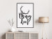 Poster Oh My Deer - deer antlers with English text on a light gray background 130738 additionalThumb 6
