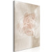 Canvas Art Print Blossom of Scent (1-piece) Vertical - abstract floral line art 130838 additionalThumb 2