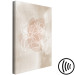Canvas Art Print Blossom of Scent (1-piece) Vertical - abstract floral line art 130838 additionalThumb 6