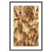 Poster Autumn Aura - plant composition on a hedge in sepia motif 131838 additionalThumb 15