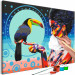 Paint by number Girl With a Toucan 132038 additionalThumb 3