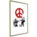 Wall Poster CND Soldiers - soldiers painting a hippie symbol in Banksy style 132438 additionalThumb 8