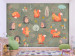 Wall Mural Friends from the forest - colourful forest with mushrooms and animals for children 135038