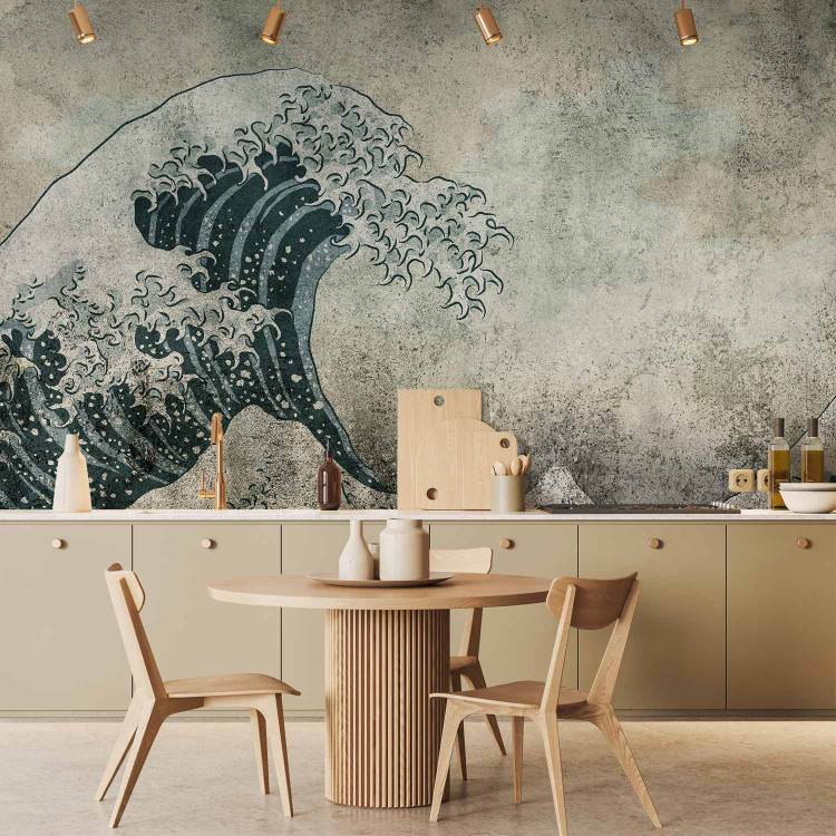 Wall Mural Great wave in Kanagawa - Japanese landscape of rough sea with waves 135138 additionalImage 6