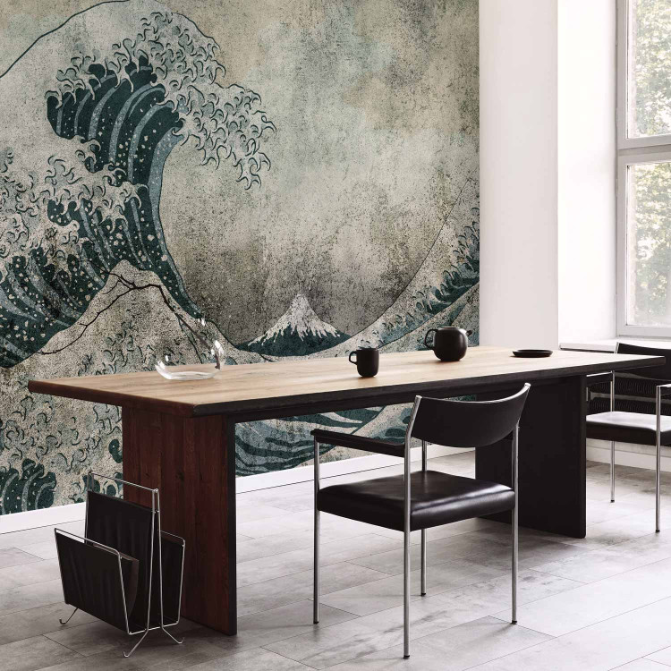 Wall Mural Great wave in Kanagawa - Japanese landscape of rough sea with waves 135138 additionalImage 4