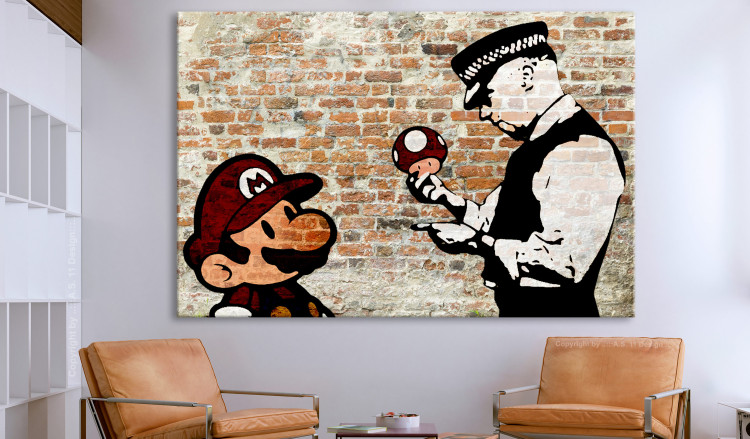 Large canvas print Caught Mario [Large Format] 137538 additionalImage 5