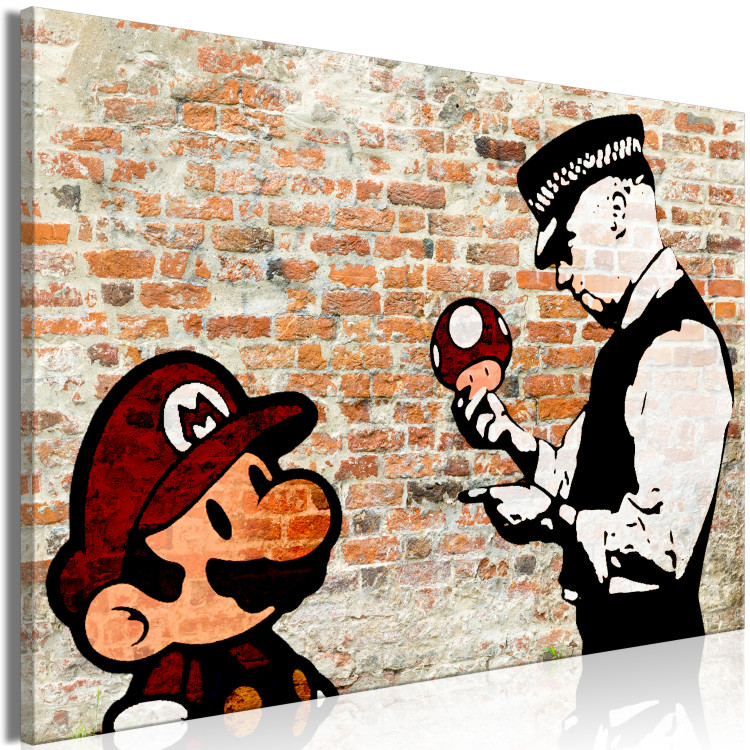 Large canvas print Caught Mario [Large Format] 137538 additionalImage 3