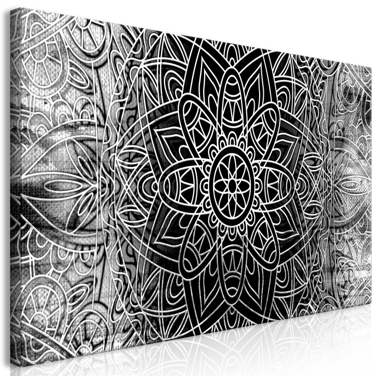 Large canvas print Mandala: Grey Depths II [Large Format] 137638 additionalImage 3