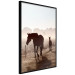 Poster Morning of Memories - landscape of running horses against a misty forest 138038 additionalThumb 24