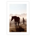 Poster Morning of Memories - landscape of running horses against a misty forest 138038 additionalThumb 10